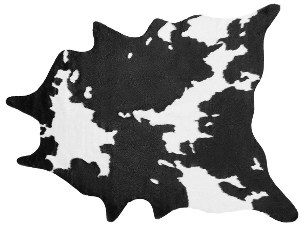 Dywan ekoskóra 130 x 170 cm czarno-biały BOGONG, 230491