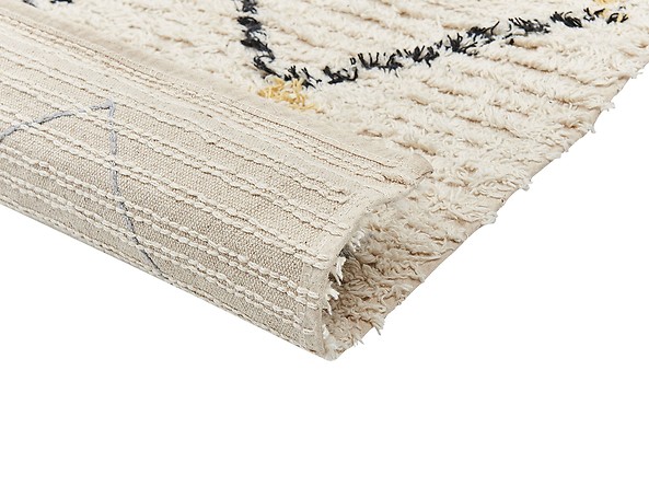 Dywan bawełniany 140 x 200 cm beżowy TEZPUR, 230676