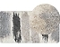 Dywan shaggy 80 x 150 cm biało-szary MARTUNI, 230784