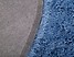 Dywan shaggy okrągły ⌀ 140 cm niebieski CIDE, 230925