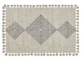 Dywan bawełniany 160 x 230 cm beżowy BULCUK