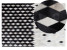 Dywan patchwork skórzany 140 x 200 cm czarno-biały MALDAN, 231166