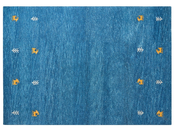 Dywan wełniany 140 x 200 cm niebieski CALTI, 232102