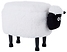 Pufa zwierzak ze schowkiem biała SHEEP, 233677