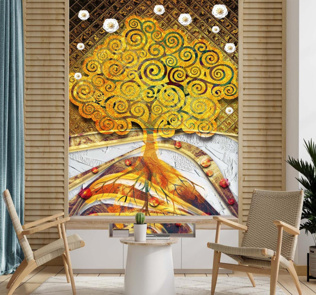 Feeby Fototapeta, Drzewo życia Gustaw Klimt 100x140, 2341400