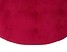 Puf welurowy ⌀ 55 cm czerwony TAMPA, 234157
