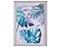 Obraz w ramie liście 30 x 40 cm niebiesko-różowy AGENA, 234663