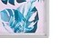 Obraz w ramie liście 30 x 40 cm niebiesko-różowy AGENA, 234668