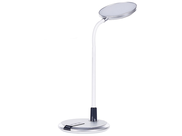 Lampa biurkowa LED srebrno-biała COLUMBA, 234811
