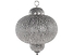 Lampa wisząca metalowa srebrna TYNE, 236574