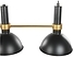 Lampa wisząca 3-punktowa metalowa czarno-złota BELES, 236769
