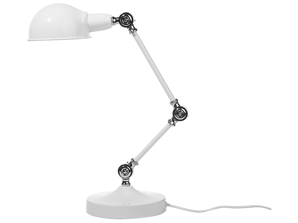 Lampa biurkowa regulowana metalowa biała CABRIS, 236873