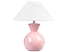 Lampa stołowa ceramiczna różowa FERRY, 236893