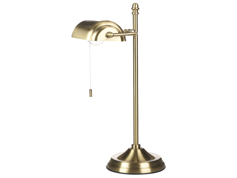 Lampa stołowa metalowa złota MARAVAL, 236997