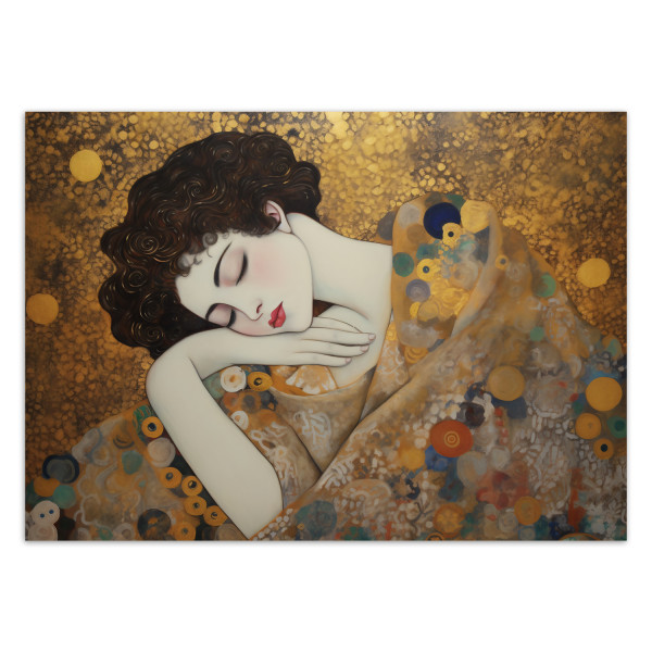 Feeby Fototapeta, Kobieca twarz - G. Klimt 350x245, 2370160