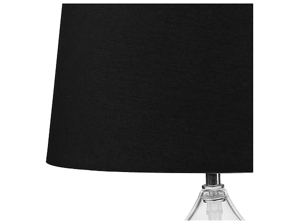 Lampa stołowa szklana czarna OSUM, 237484