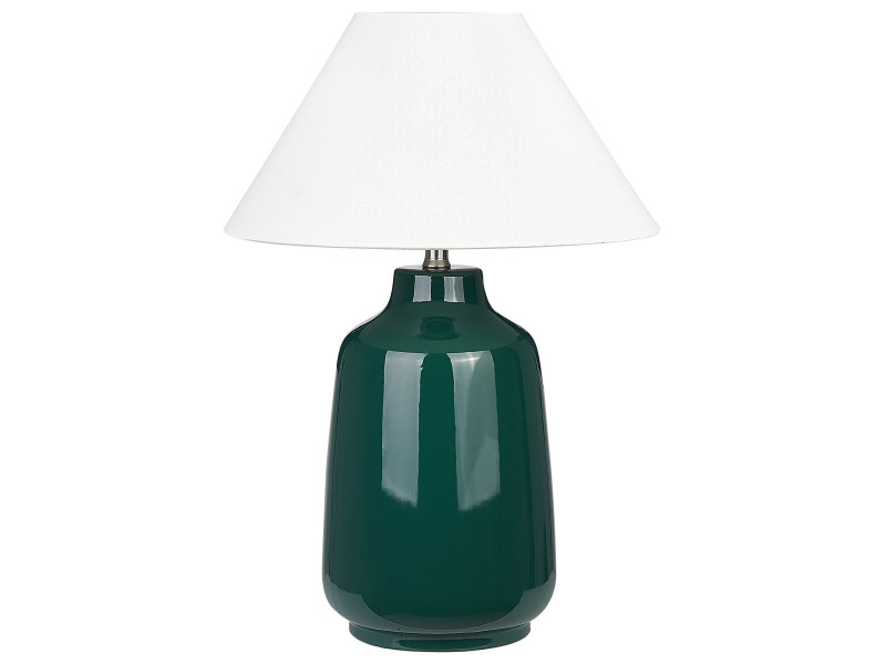 Lampa stołowa ceramiczna zielona CARETA, 237511