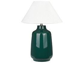 Lampa stołowa ceramiczna zielona CARETA