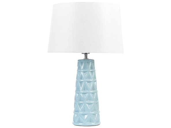 Lampa stołowa ceramiczna niebieska VINCES, 237666