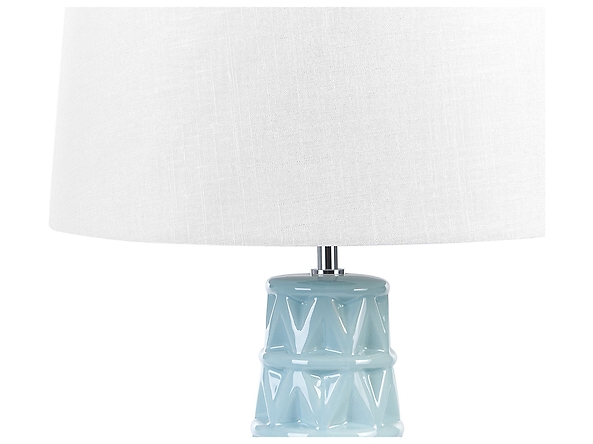 Lampa stołowa ceramiczna niebieska VINCES, 237671