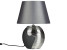 Produkt: Lampka nocna porcelanowa czarno-srebrna ESLA
