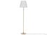 Produkt: Lampa podłogowa metalowa mosiężno-biała TORYSA