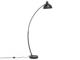 Lampa podłogowa metalowa czarna DINTEL