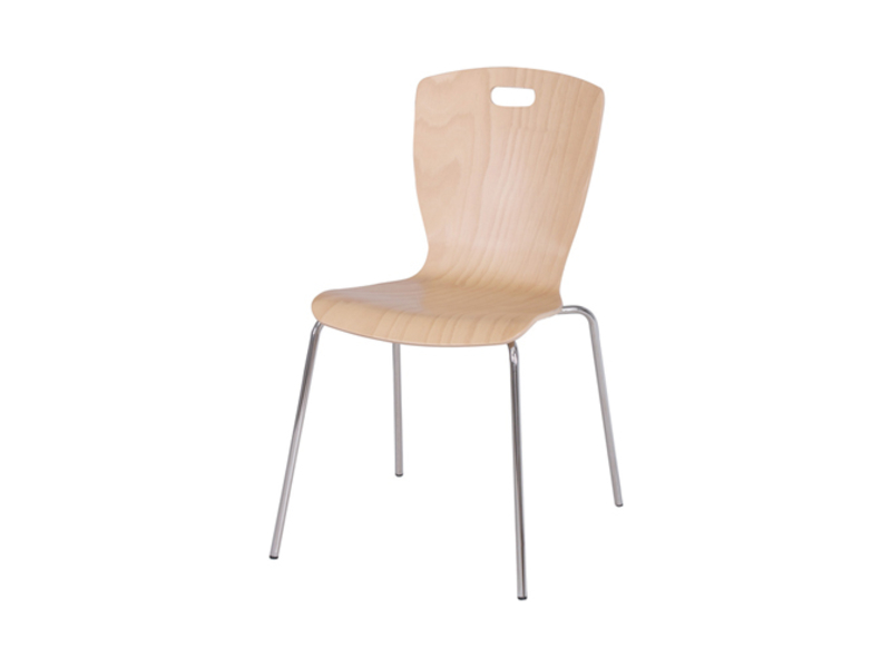Krzesło kawiarniane: C_S01 fornirowane, 2409