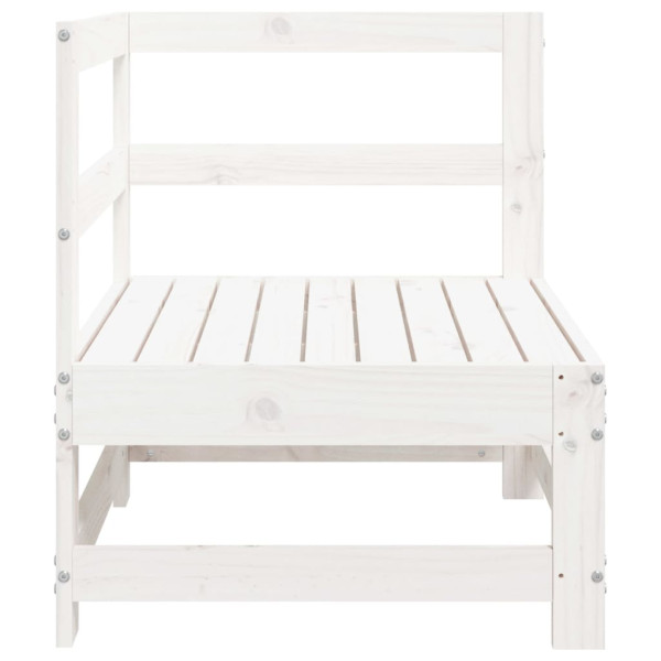 VidaXL Ogrodowa sofa narożna biała, 2466978