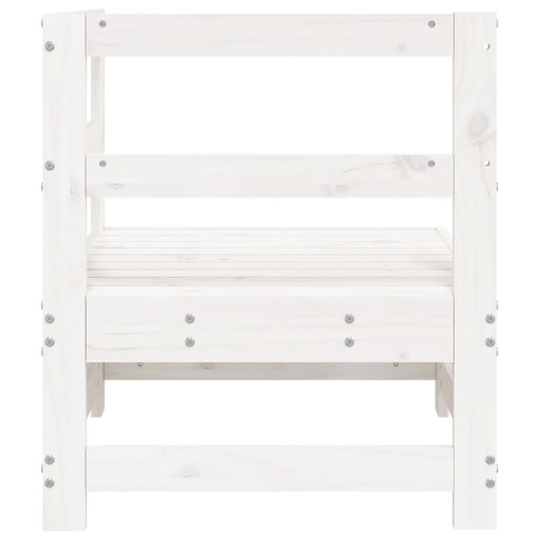 VidaXL Ogrodowa sofa narożna biała, 2466979