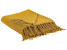Produkt: Koc z frędzlami bawełna 125 x150 cm musztardowy