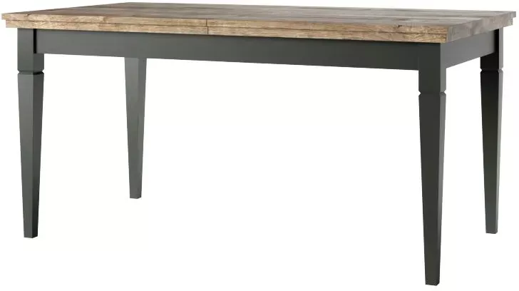 Stół rozkładany EVORA 160(240)x90 dąb lefkas/zielony mat, 2491153