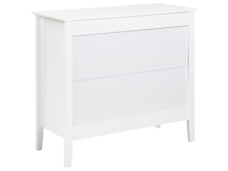 Komoda z 3 szufladami MDF salon sypialnia biała, 2495332