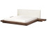 : Łóżko wodne materac boucle 180x200 jesion brązowy
