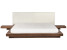 Łóżko wodne materac boucle 180x200 jesion brązowy, 2495910