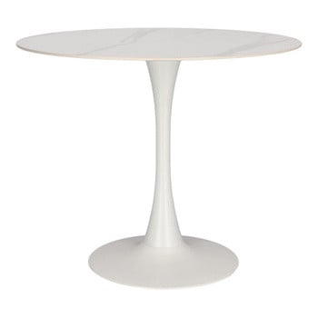 Stół Simplet Skinny Premium Stone White okrągły, 251460