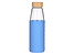 Inny kolor wybarwienia: butelka szklana w silikonowym okryciu 500ml niebieski