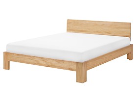Rama łóżka jasne drewno 160x200