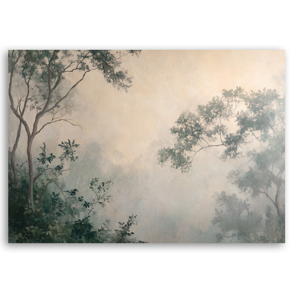 Feeby Obraz na płótnie, Mgła w lesie 120x80, 2568618