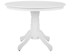 Stół do jadalni biały okrągły 100 cm