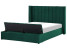Inny kolor wybarwienia: Łóżko welurowe z ławką skrzynią 160x200 zielone