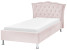 Inny kolor wybarwienia: Łóżko welurowe tapicerowane 90x200 cm różowe