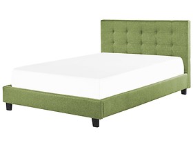 Łóżko tapicerowane pikowane 180x200 zielone