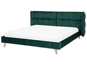Łóżko tapicerowane welur 180x200 zielone