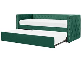 Łóżko wysuwane podwójne 90x200 zielone