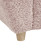 Fotel dziecięcy tapicerowany boucle różowy, 2663468