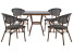 Produkt: Zestaw ogrodowy stół 4 krzesła czarny