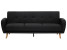 Produkt: Sofa kanapa trzyosobowa rozkładana czarna
