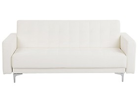 Sofa z funkcją spania kanapa biała