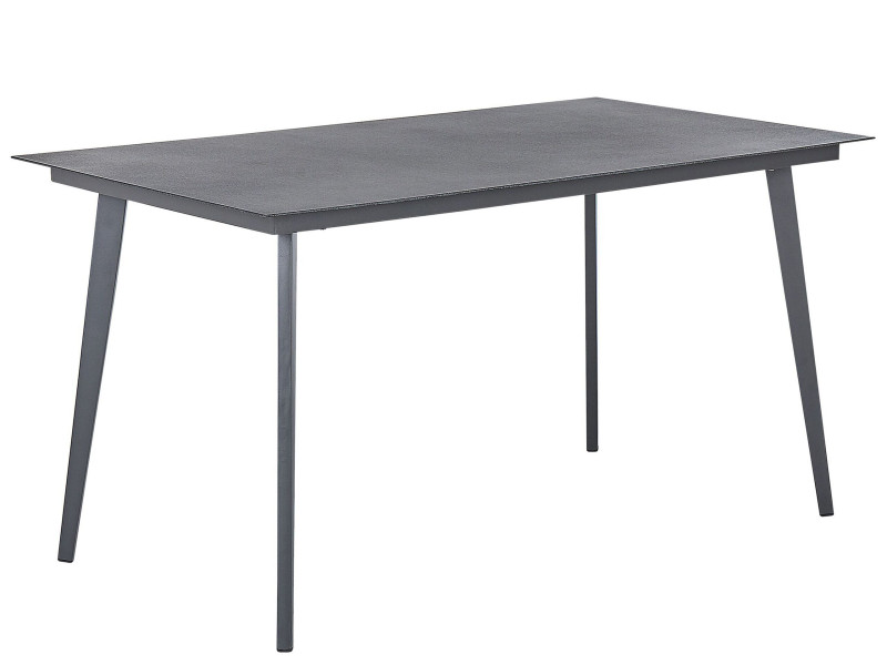 Stół ogrodowy aluminium 140x80 szary, 271870